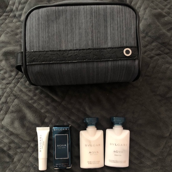BLVGARI MENS SET WITH TOILETRY BAG - Picture 1 of 4